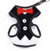 Harness Vest Tuxedo Pet Collar with Red Bow