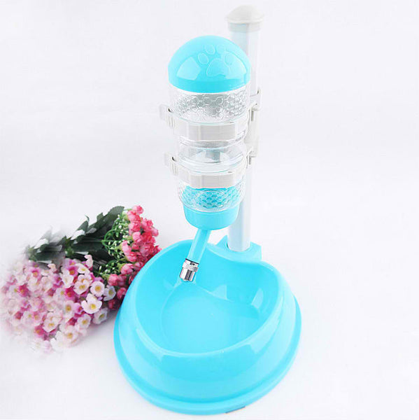 Water Drinker Dispenser Feeding Dish Pet Bowl