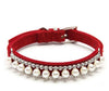 Pearl Crystal Necklace Pet Collar