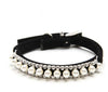 Pearl Crystal Necklace Pet Collar